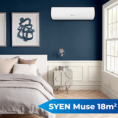 Syen Muse klíma 18 m²-es helyiségbe 2,5 kW